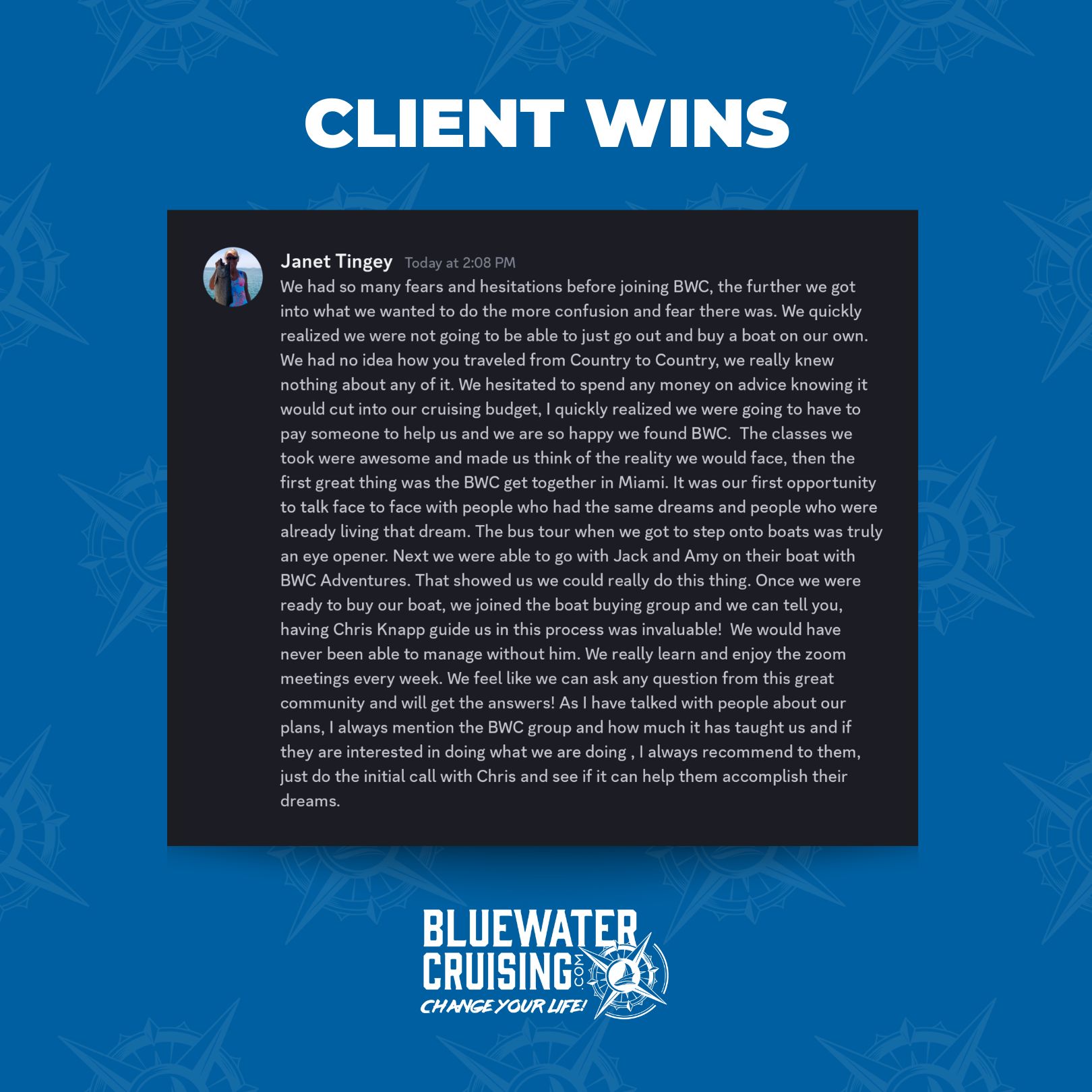 Janet and Clint Tingey testimonial