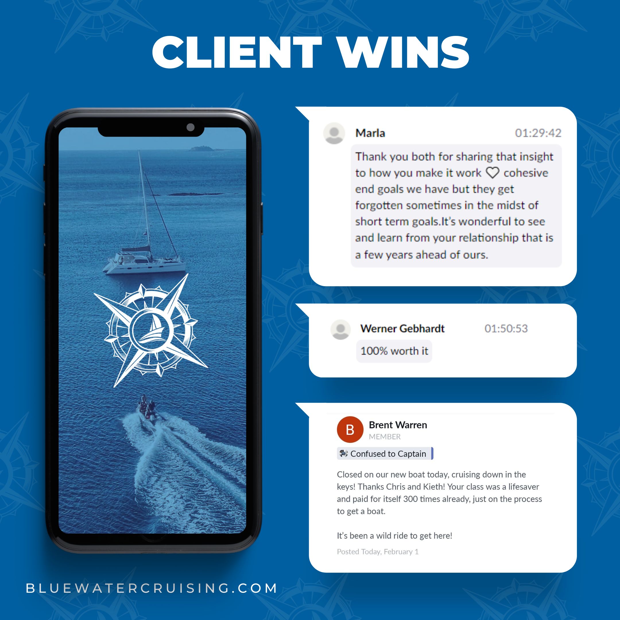 Client testimonials